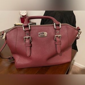 Maroon Michael Kors purse